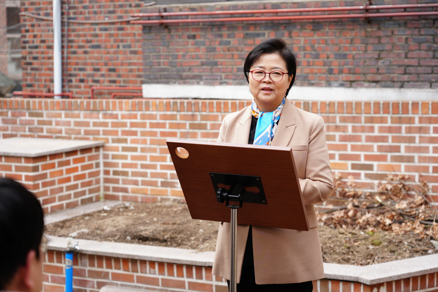 서울 효정학교 학부모 쉼터 개소식