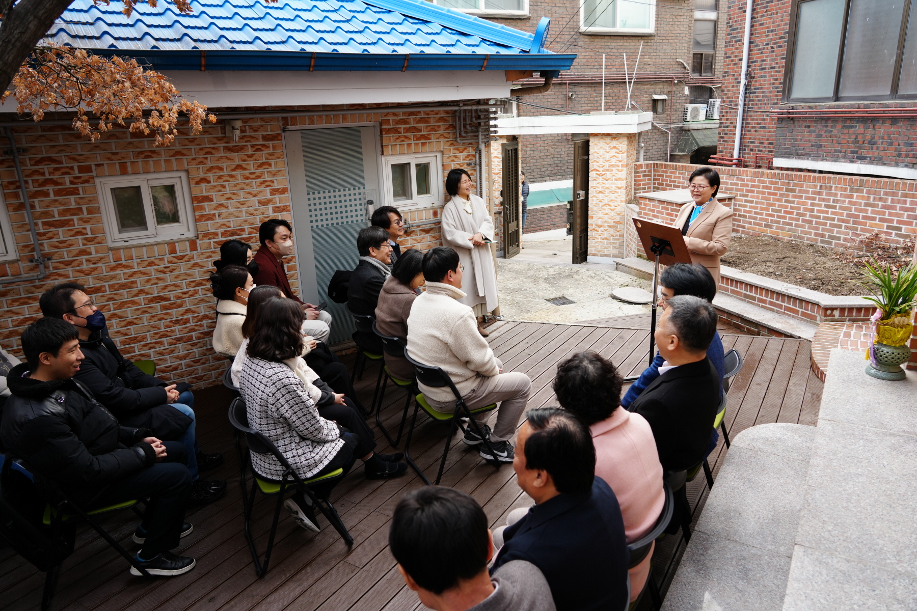 서울 효정학교 학부모 쉼터 개소식