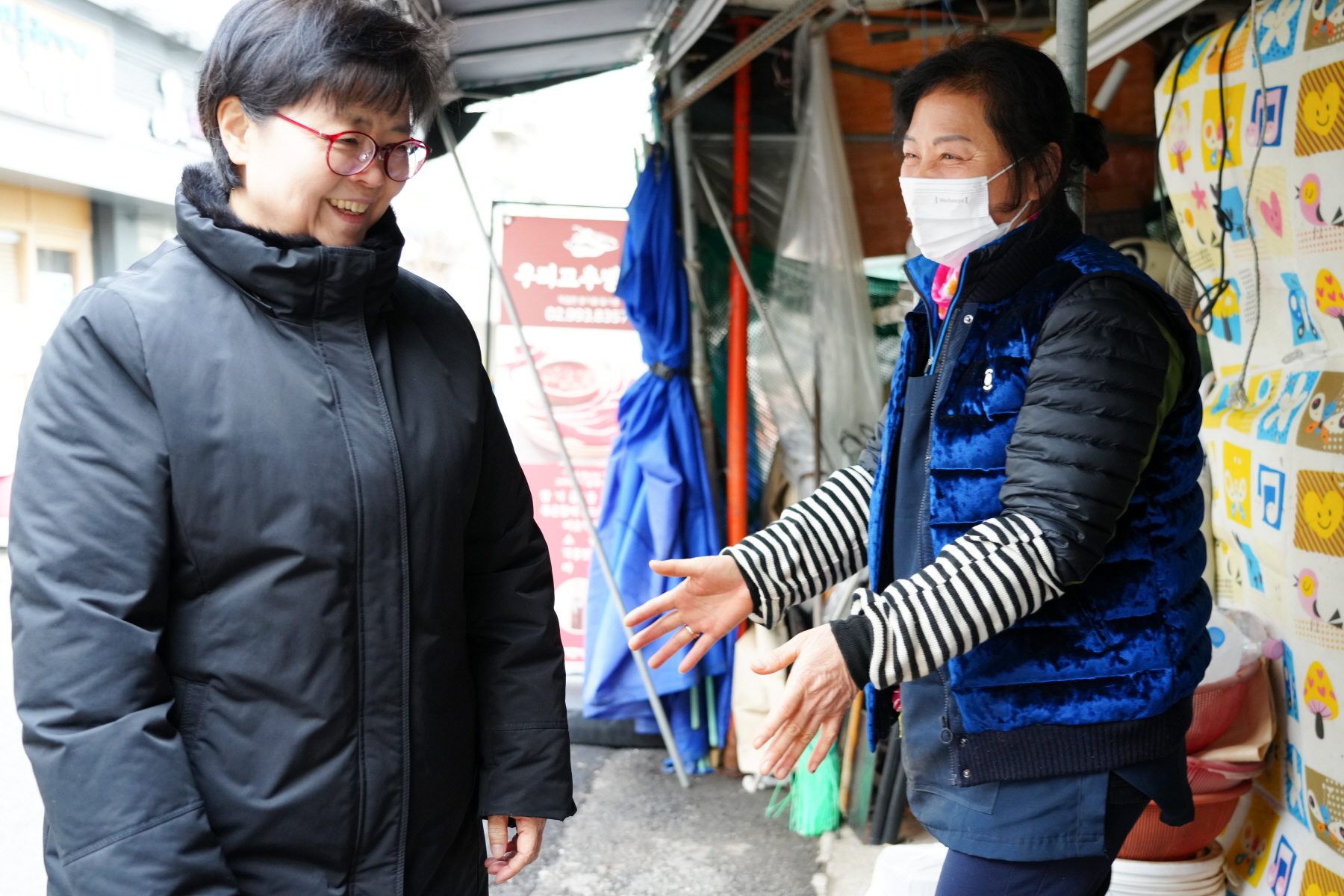 2024년 설 명절 구청장 전통시장 순회 (우이시장, 장미원골목, 어진이골목)