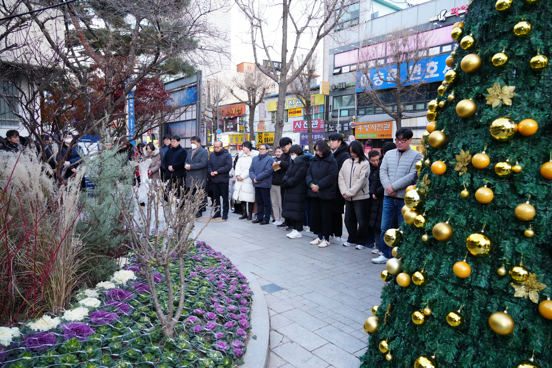 강북구청 성탄트리 점등식 