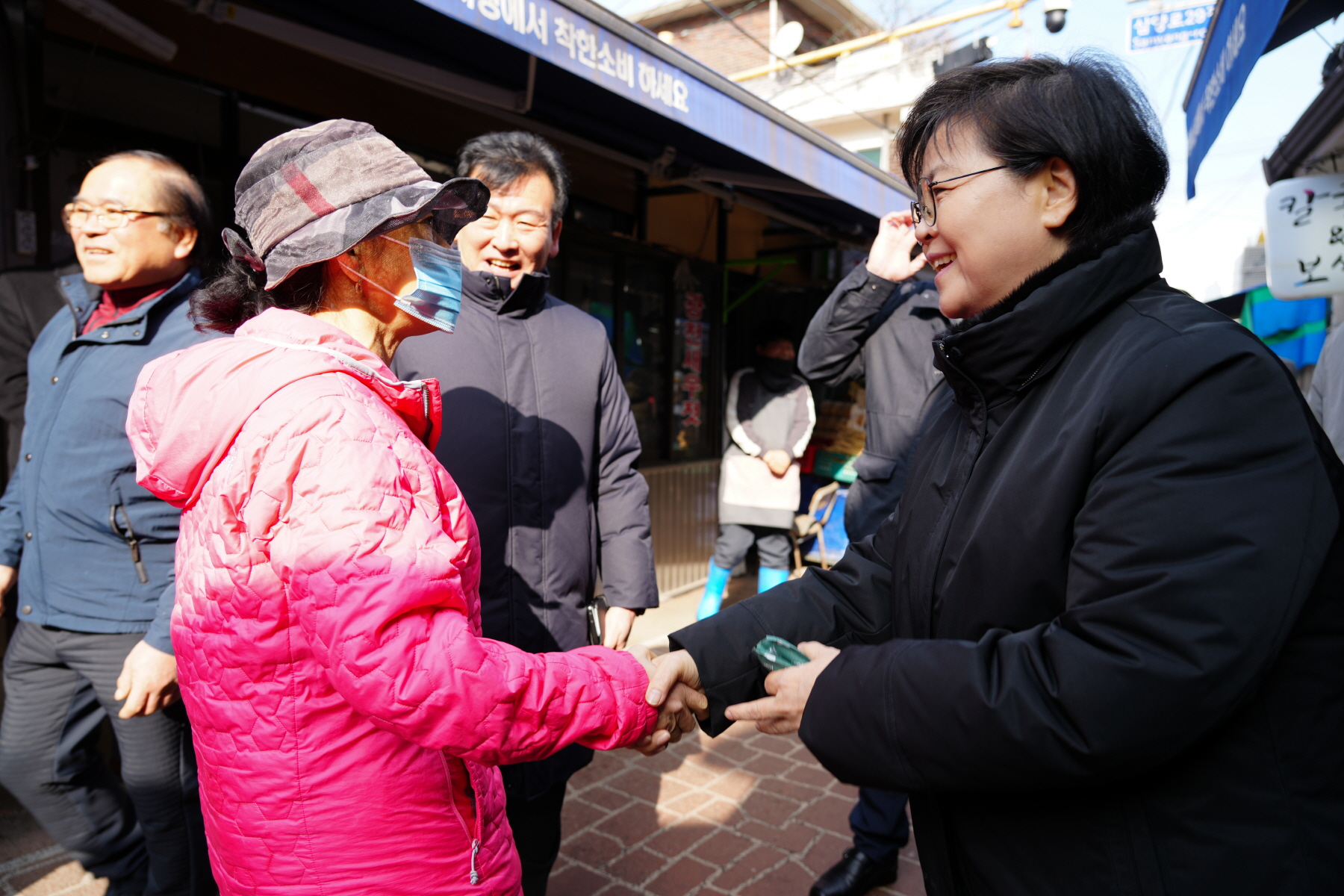 2024년 설 명절 구청장 전통시장 순회 (삼양시장, 솔샘시장)