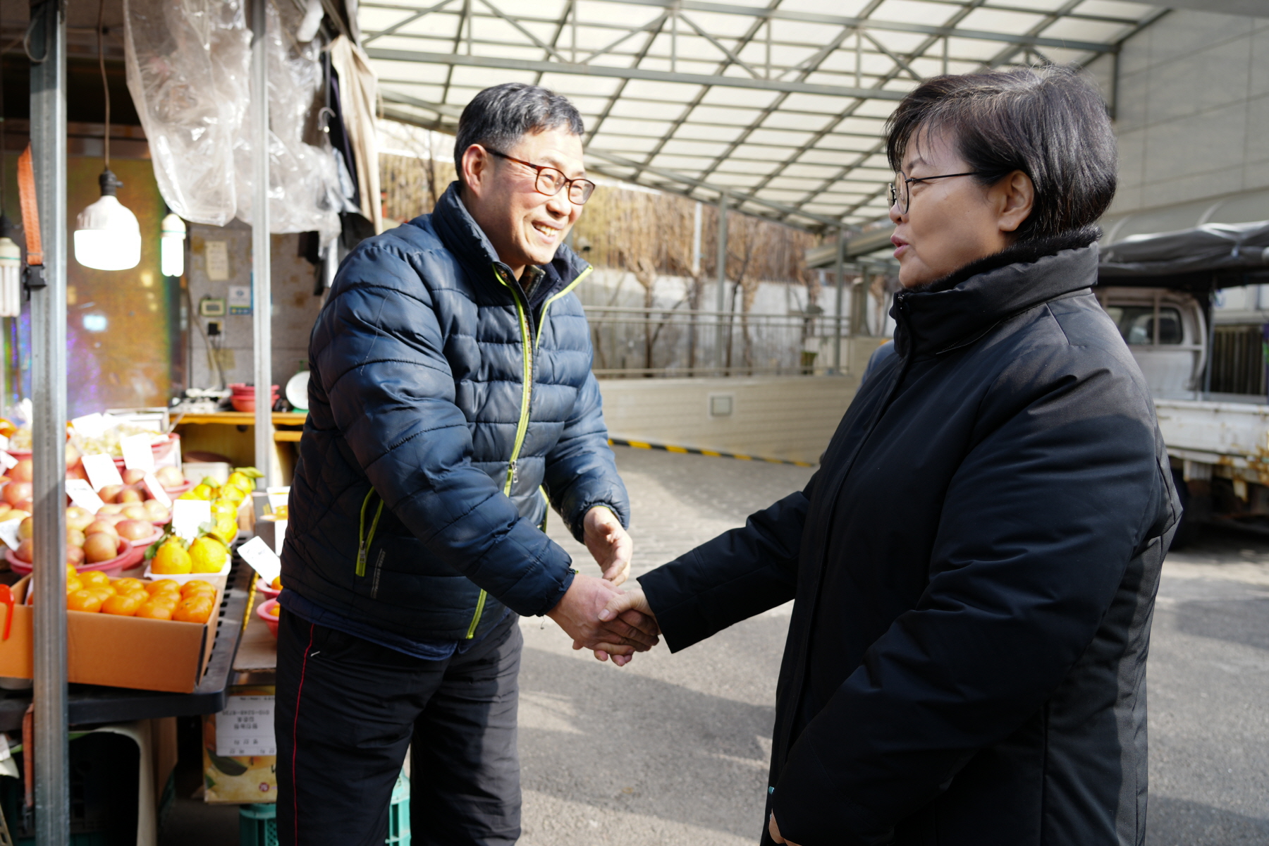 2024년 설 명절 구청장 전통시장 순회 (삼양시장, 솔샘시장)
