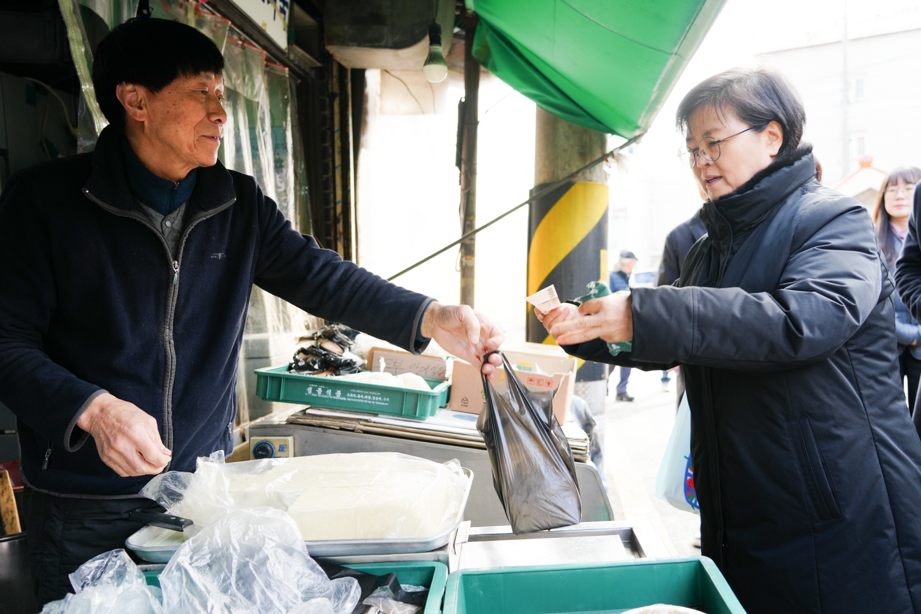 2024년 설 명절 구청장 전통시장 순회 (삼양시장, 솔샘시장)