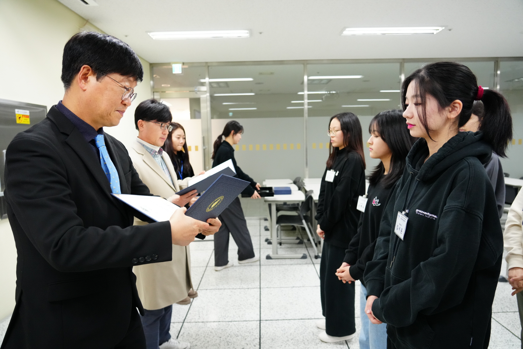 고교지역사회 연계 진로 교육과정 수료식