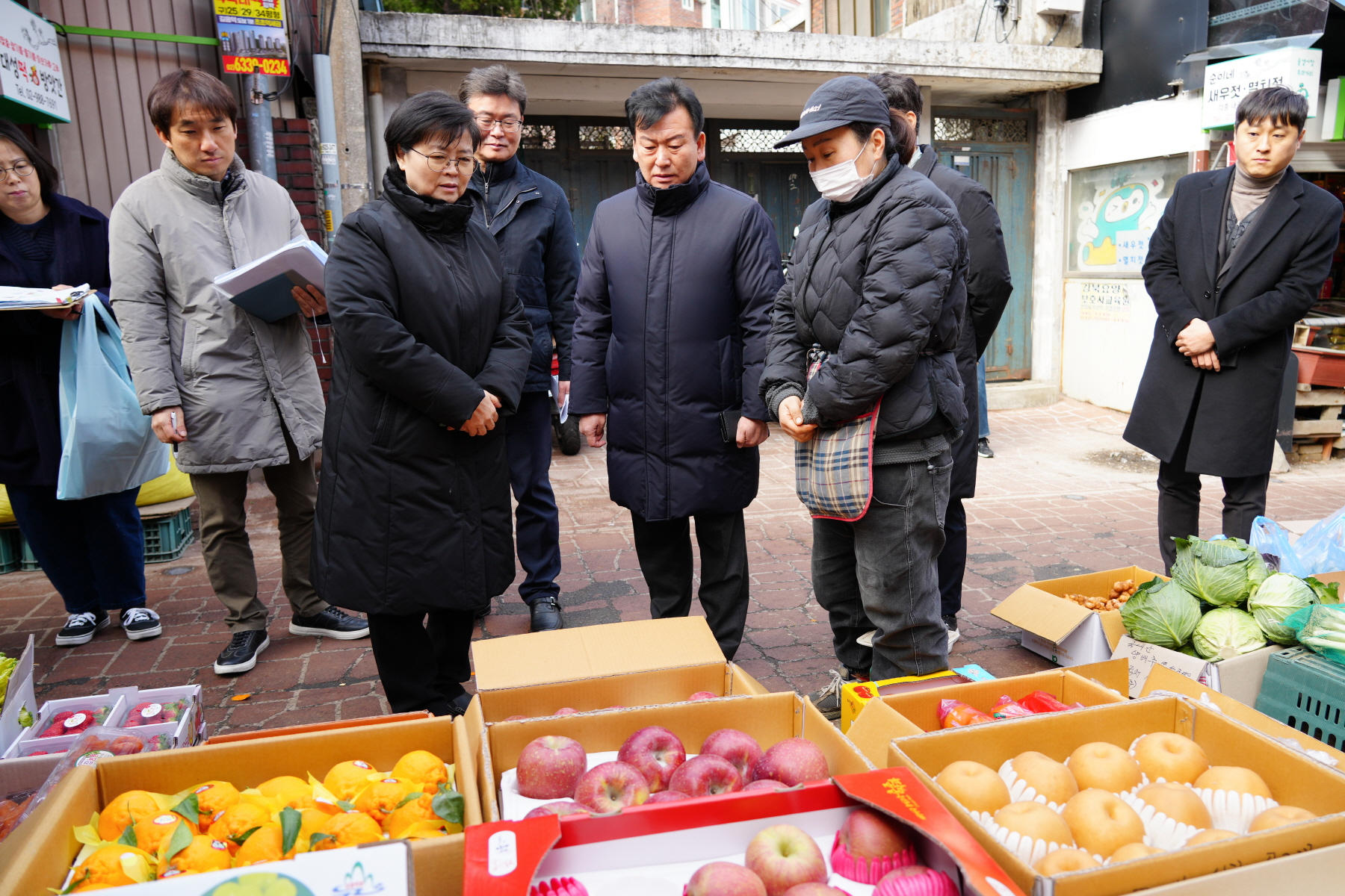 2024년 설 명절 구청장 전통시장 순회 (삼양시장, 솔샘시장)