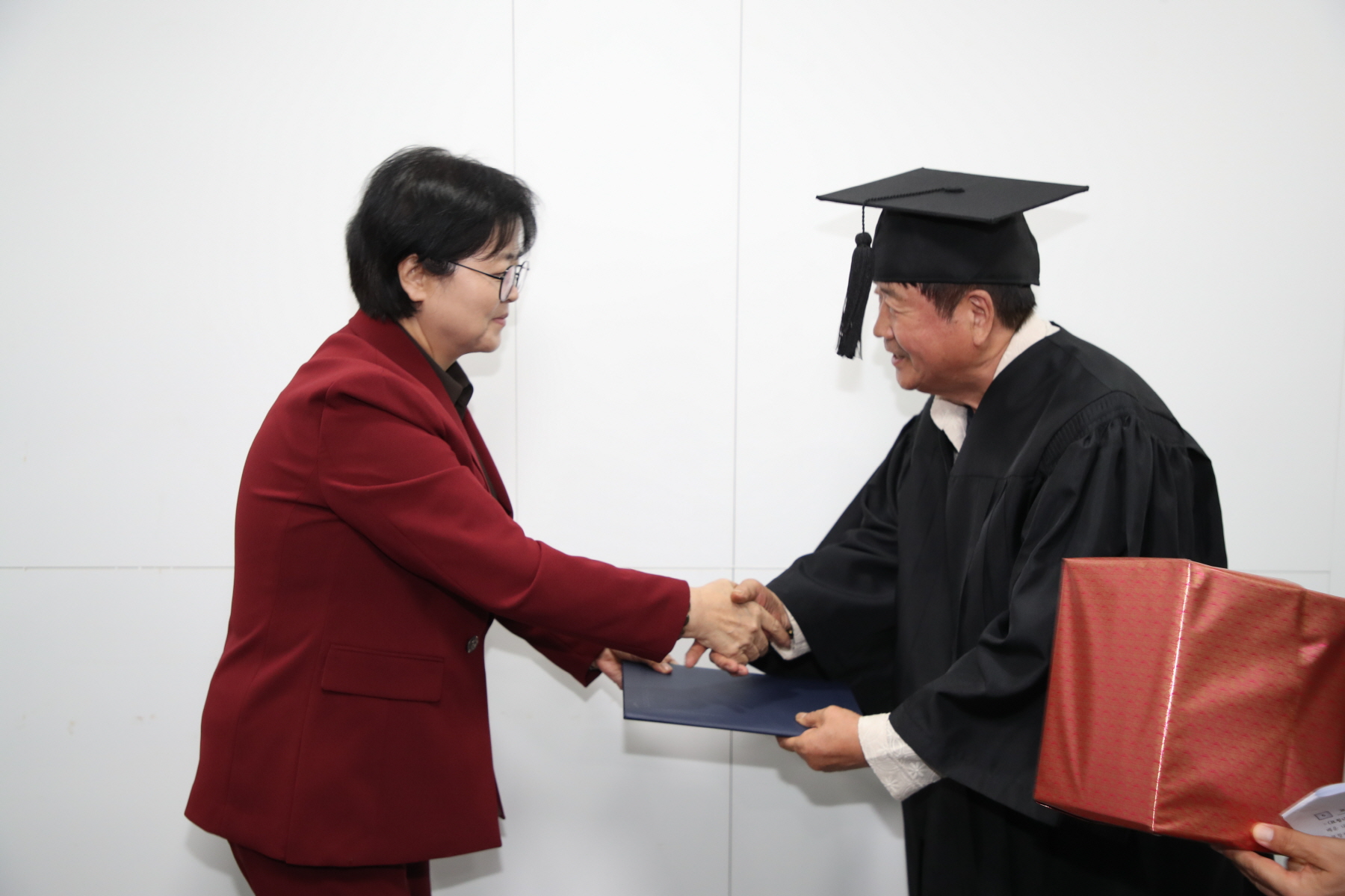 장미원골목시장 상인대학 수료식