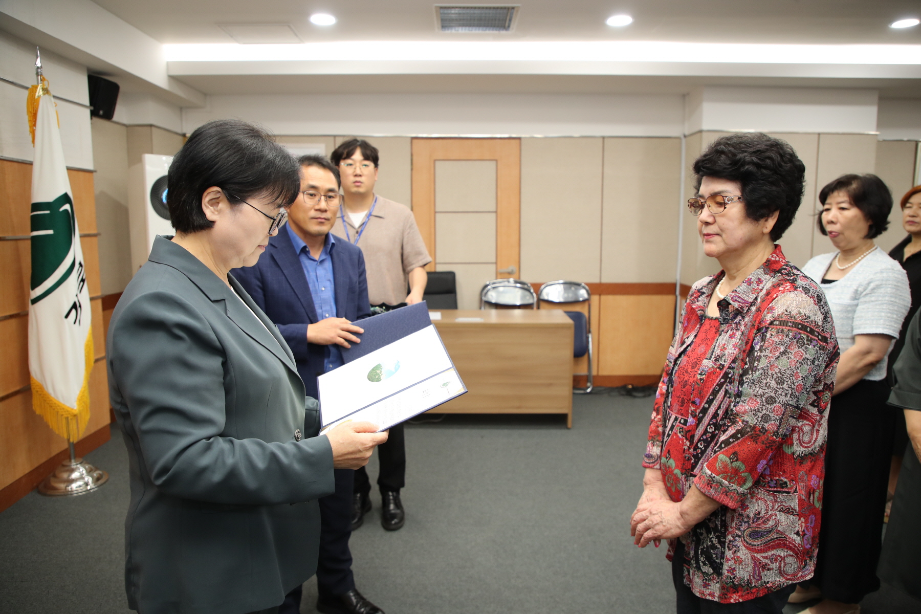양성평등주간 기념 유공자 표창장 수여식