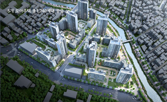 5개 모아주택 총1,240세대 공급