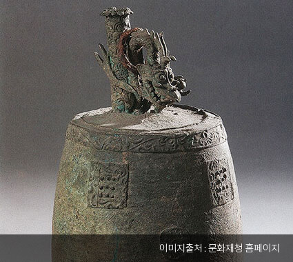 도선사 청동 종 및 일괄유물 사진(이미지 출처 : 문화재청 홈페이지)